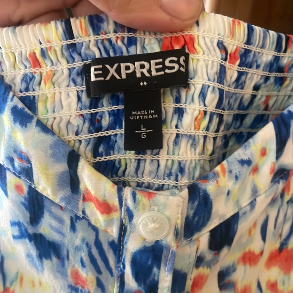 Express summer spaghetti straps dress L sz6-8 - Picture 3 of 5